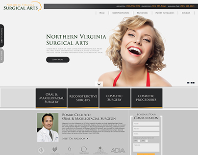 Surgical Arts website Design