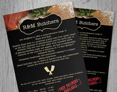 Branding/Leaflet design for Butchers Shop
