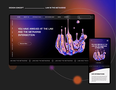 Project thumbnail - Law in the Metaverse Website UI & UX Design