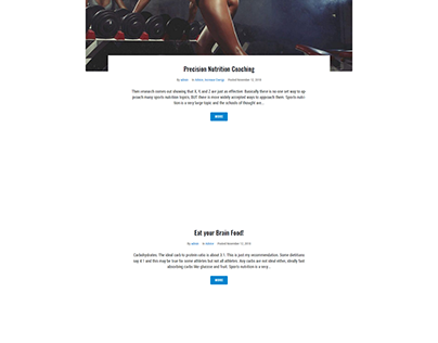 Creative Gymnasium WordPress Website