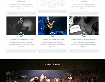 Music - One Page Business Website