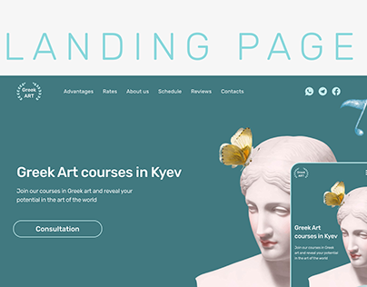 Landing page for Greek Art courses