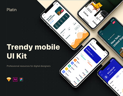 Platin mobile UI Kit