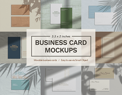 Movable Business Card Mockup Templates