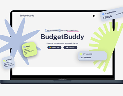 BudgetBuddy - the concept of personal financial app