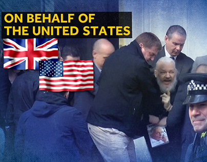 NBC motion graphic composite about Julian Assange.