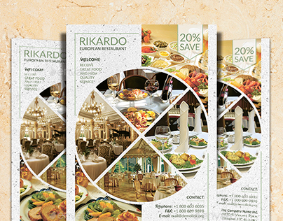 Rikardo Restaurant Flyer Template