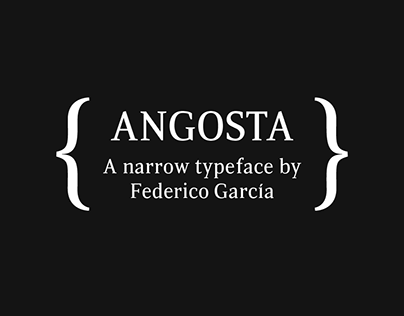 Angosta - A narrow typeface