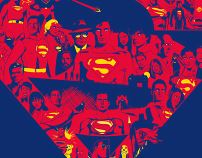 SUPERMAN 85 Years Anniversary Poster Art