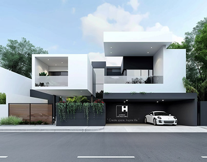 Black and White Villa I Vo Huu Linh Architects
