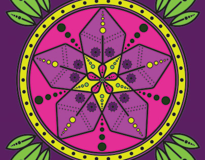 Nature-Inspired Mandala Project: Rhododendron