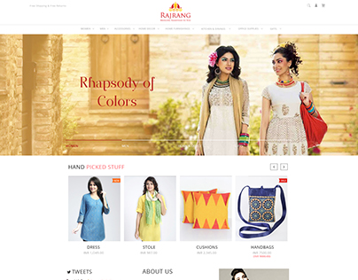 E Commerce Website - Rajrang