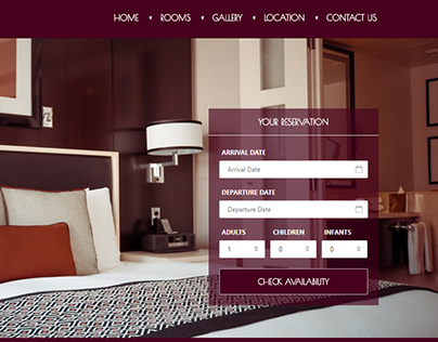 Exemple of Hotel Website