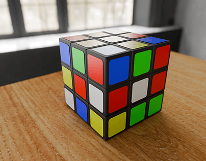 Realistic 3D Rubik's Cube