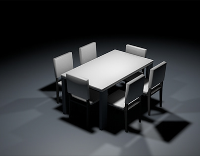 Minimalist Dining Table with chairs