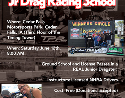 Jr Drag Racing Poster