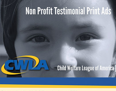 Non profit testimonial print ads