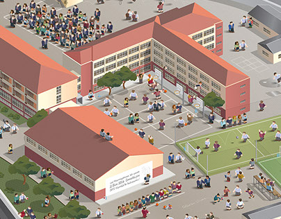 AAAL - 3D isometric vector illustration
