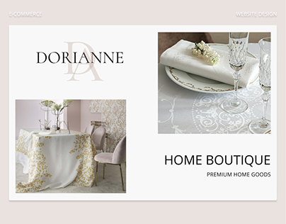 Design of an online store of luxury home goods