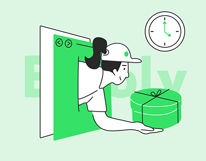 Blubly Delivery Illustrations