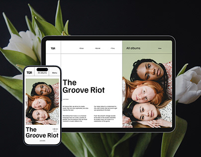 The Groove Riot | Web site Prototype