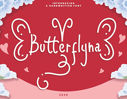 Butterflyna - Decorative Handwritten Typeface