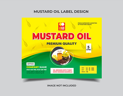 Mustard oil labels Mustard oil BANNER