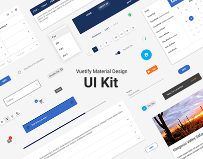 Vuetify Material Design UI Kit
