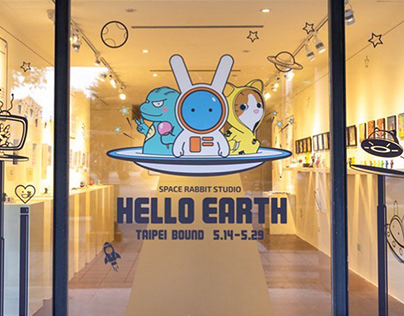 "HELLO EARTH" by SPACE RABBIT STUDIO