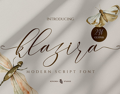 Klazira - Modern Script Font
