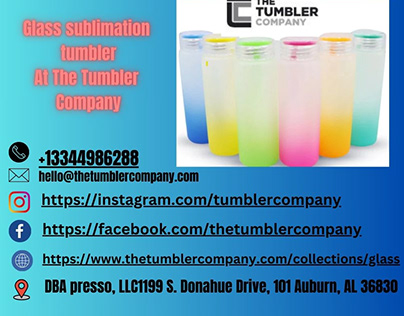 Glass Sublimation Tumbler At The Tumbler Company