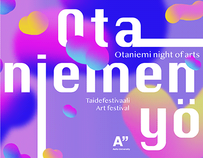 Otaniemi Night of Arts - Fluid gradient style 2020