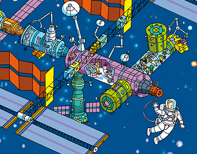 Magazine Illustration - International Space Station