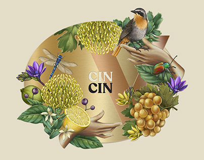 Cin Cin Champagne Label