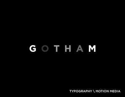 Gotham | Type Specimen | Motion Media Piece