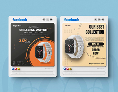 Social Media Post Design for Wrist Watch