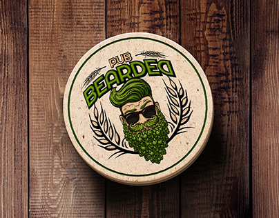 Bearded Pub logo & identity