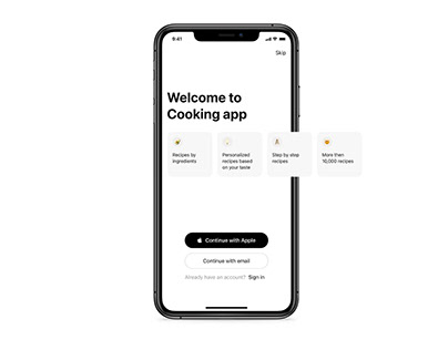 Cooking app - UX/UI Case study