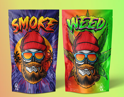 Cannabis | Weed | Mylar bag | pouch packaging Design