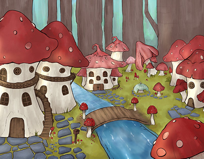 Mushroom village