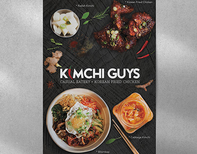 Editorial design (Poster) - Kimchi Guys