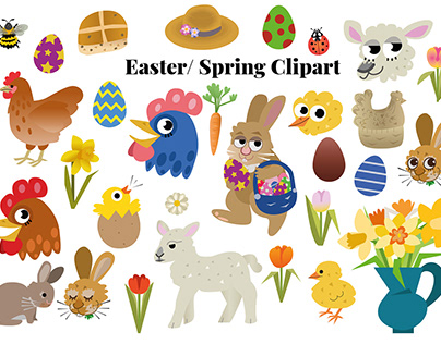 Easter and Spring Themed Clipart