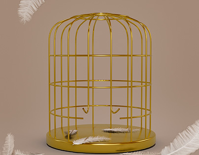Golden birdcage
