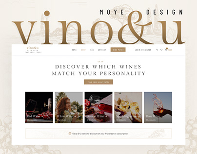 Vino&u | E-commerce website