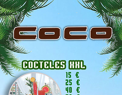 Pendones publicidad para Coco Bar