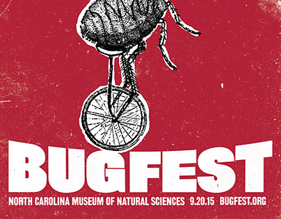 Bugfest festival poster and postcards