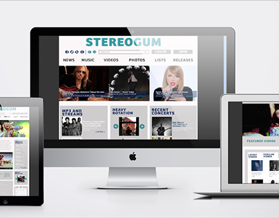 Stereogum Website Re-Design