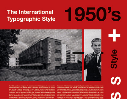 International Typographic Style broadsheet