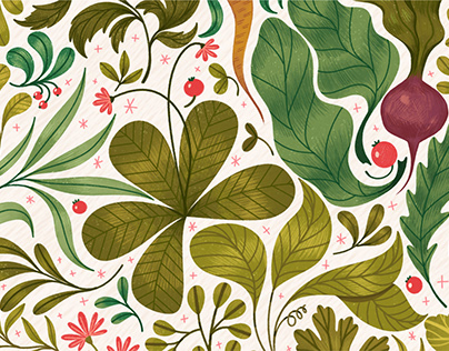 The Herbal Garden/ book Illustration