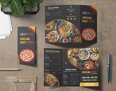 Simple Food Brochure Design
